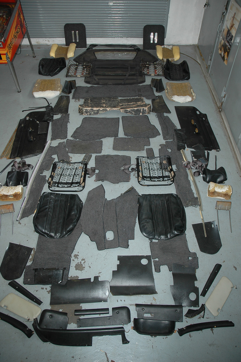 Mercedes SL 280 Pagode 1969 alte Innenausstattung